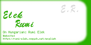 elek rumi business card